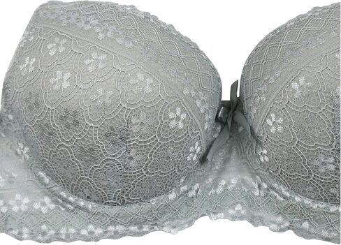 ToBeInStyle Women's Pack of 6 Wired Padded Lace Bras with Adjustable Straps in Saudi Arabia