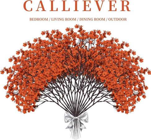 Babys Breath Artificial Flowers Gypsophila Bouquets Bulk Real Touch Fake Silk Flowers for Home Wedding DIY Floral Arrangement Kitchen Table Centerpiece Home Decor (Red, 12 Bundles) in Kuwait