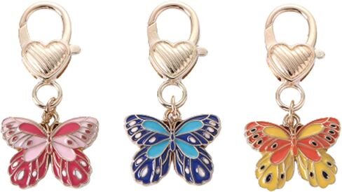 3 Pcs Women Keychain Flower Key Chain Charm Cute Small Bag Charm Car Key Ring Metal Keychain Pendant for Women Girls in Kuwait
