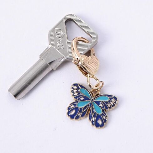 3 Pcs Women Keychain Flower Key Chain Charm Cute Small Bag Charm Car Key Ring Metal Keychain Pendant for Women Girls in Kuwait