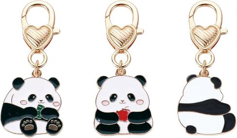 3 Pcs Women Keychain Flower Key Chain Charm Cute Small Bag Charm Car Key Ring Metal Keychain Pendant for Women Girls in Kuwait