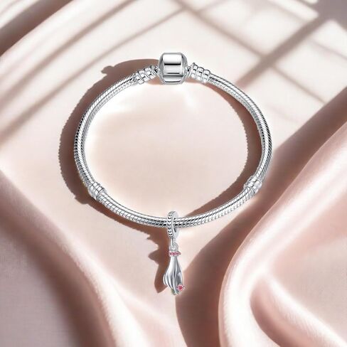 Hand Pendant Charm 12 Birthstone Charm Good Luck Bead for European Bracelet Present in Kuwait