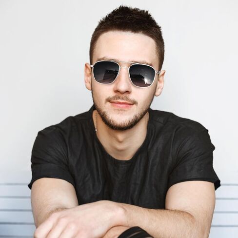 Aviator Sunglasses Lightweight TR90 Unbreakable Polarized Driving Metal Frame Pilot Sun Glasses with UV Protection in Saudi Arabia