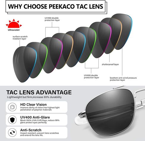 Aviator Sunglasses Lightweight TR90 Unbreakable Polarized Driving Metal Frame Pilot Sun Glasses with UV Protection in Saudi Arabia