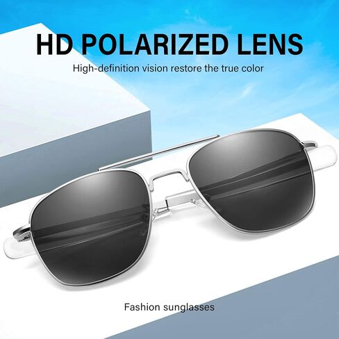 Aviator Sunglasses Lightweight TR90 Unbreakable Polarized Driving Metal Frame Pilot Sun Glasses with UV Protection in Saudi Arabia