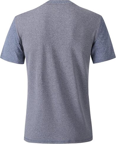 ZITY Mens Henley Shirt Short Sleeve Basic Button-Down T-Shirt with Pockets Solid Color Henley Shirt in Kuwait