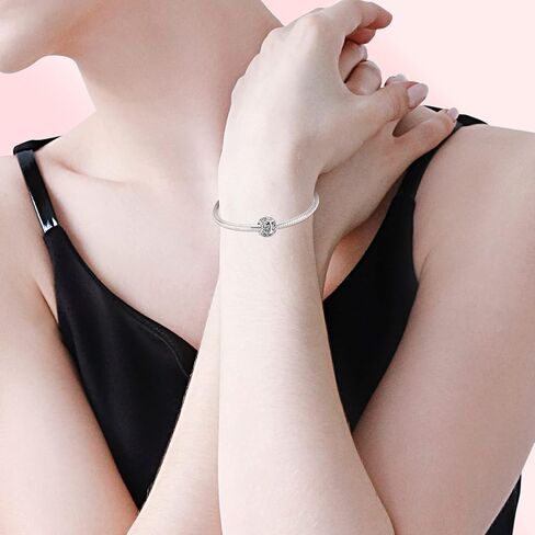 حرف T سحر 925 فضة الأبجدية الخرزة للأساور تهجئة كلمتك in Kuwait