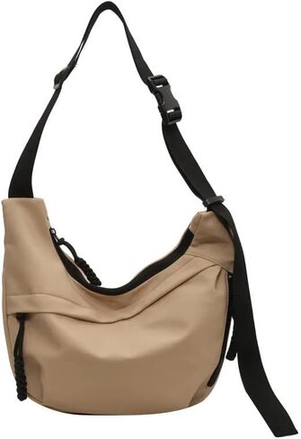 Fashionable Nylon Crossbody Bag Sling Crescent Bag with Adjustable Strap Nylon Hobo Shoulder Bag For Men And Women in Saudi Arabia