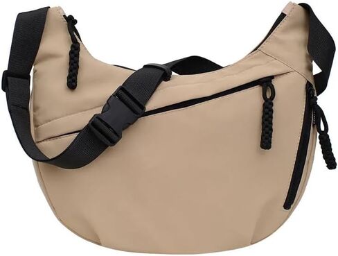 Fashionable Nylon Crossbody Bag Sling Crescent Bag with Adjustable Strap Nylon Hobo Shoulder Bag For Men And Women in Saudi Arabia
