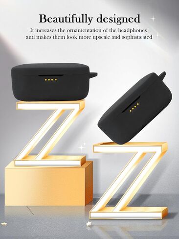 Silicone Case Compatible with Denon PerL ProWireless Earbuds with Keychain,Cleaning Kit and Lanyard, Soft Protective Shockproof Cover for Denon PerL Pro-White in Saudi Arabia