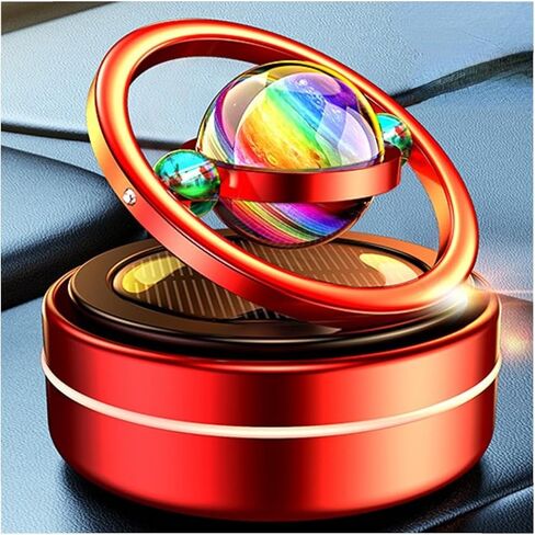 Car Solar Air Freshener for Car Stocking Stuffers Rotatable Air Purifier Aromatherapy Diffuser Long Time Home Interior Fragrance Stocking Stuffers Car Decoration (A Black) in Saudi Arabia