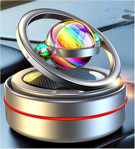 Car Solar Air Freshener for Car Stocking Stuffers Rotatable Air Purifier Aromatherapy Diffuser Long Time Home Interior Fragrance Stocking Stuffers Car Decoration (A Black) in Saudi Arabia