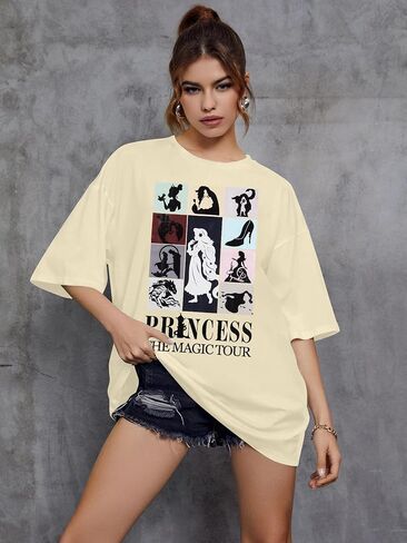 Princess Shirts for Women Ladies Magic Shirt Family Girl Trip Tee Holiday Vacation Short Sleeve Tops in Kuwait