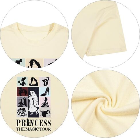 Princess Shirts for Women Ladies Magic Shirt Family Girl Trip Tee Holiday Vacation Short Sleeve Tops in Kuwait