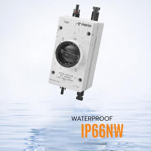 Solar Panel Disconnect Switch 32A 1000V 4 Pole Pv DC Isolator Switch Outdoor Solar Panel Switch Disconnect Cut Off for Solar Panel Photovoltaic System(1000V 32A) in Saudi Arabia
