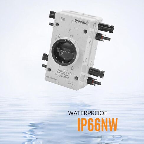 Solar Panel Disconnect Switch 32A 1000V 4 Pole Pv DC Isolator Switch Outdoor Solar Panel Switch Disconnect Cut Off for Solar Panel Photovoltaic System(1000V 32A) in Saudi Arabia