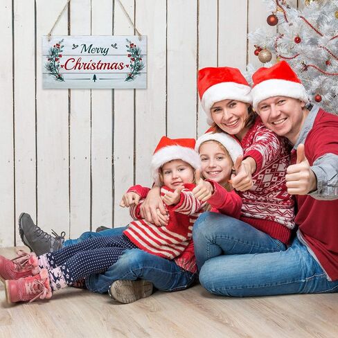 3 قطع من لافتة عيد الميلاد المجيد لتزيين عيد الميلاد المجيد دعها ثلج، زخرفة خشبية معلقة للعطلات السعيدة، ديكور جداري مع حبل لعيد الميلاد، نافذة المنزل، جدار المزرعة، داخلي وخارجي (نمط كلاسيكي) in Saudi Arabia