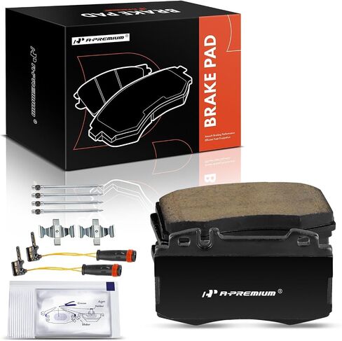 A-Premium Front Ceramic Disc Brake Pads Set Compatible with Mercedes-Benz C230, C320, C350, C32/C55 AMG, E350, E500, S350, S430, S500, S600, SL500, SL550, SL600, SLK350, ML430, ML500, CL500, 4 Pcs in Saudi Arabia