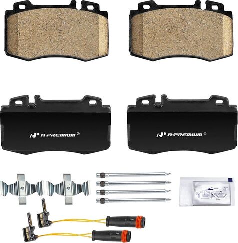 A-Premium Front Ceramic Disc Brake Pads Set Compatible with Mercedes-Benz C230, C320, C350, C32/C55 AMG, E350, E500, S350, S430, S500, S600, SL500, SL550, SL600, SLK350, ML430, ML500, CL500, 4 Pcs in Saudi Arabia
