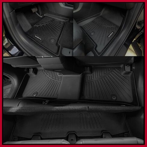 سجادات أرضية Naibeve لعام 2019-2023 2024 Subaru Ascent Bucket Seating 7 مقاعد - جميع الأحوال الجوية لسوبارو Ascent Cargo Mat غطاء المقعد الخلفي ملحقات حامية (سجادات الأرضية + حصيرة صندوق السيارة + حصيرة مسند الظهر) in Kuwait