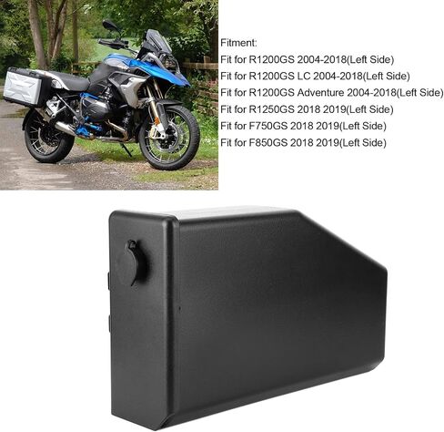 صندوق أدوات Acouto للدراجات النارية، صندوق أدوات الدراجات النارية لـ R1200GS 2004-2018 لـ R1250GS F750GS F850GS 2018 2019، ملحقات حاوية أدوات الدراجة النارية للمقعد الخلفي الأيسر in Saudi Arabia
