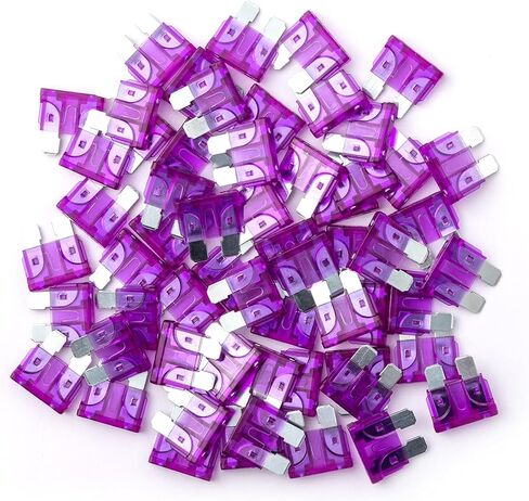 100Pcs 3 Amp Fuses Stanbdard Fuse, 3A Car Fuse Blade for Automotive, Truck, Boat, Motorcycle in Saudi Arabia