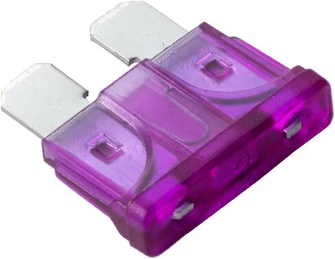 100Pcs 3 Amp Fuses Stanbdard Fuse, 3A Car Fuse Blade for Automotive, Truck, Boat, Motorcycle in Saudi Arabia