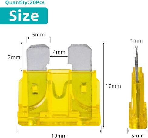 100Pcs 3 Amp Fuses Stanbdard Fuse, 3A Car Fuse Blade for Automotive, Truck, Boat, Motorcycle in Saudi Arabia