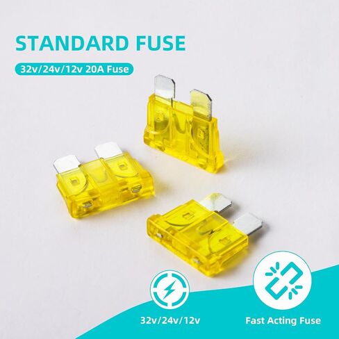 100Pcs 3 Amp Fuses Stanbdard Fuse, 3A Car Fuse Blade for Automotive, Truck, Boat, Motorcycle in Saudi Arabia
