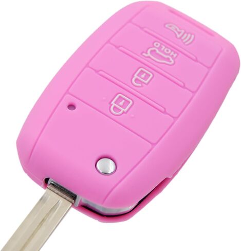 Silicone Rubber Key Fob Cover Case Protectors for Kia Sorento Sportage Rio Soul Forte Optima Carens Flip Remote in Saudi Arabia
