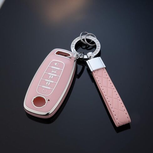 Key Fob Cover with Keychain for 2023 2024 Pathfinder Rouge 4Runner (Purple) in Kuwait