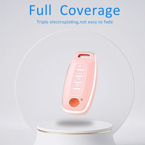 Key Fob Cover with Keychain for 2023 2024 Pathfinder Rouge 4Runner (Purple) in Kuwait