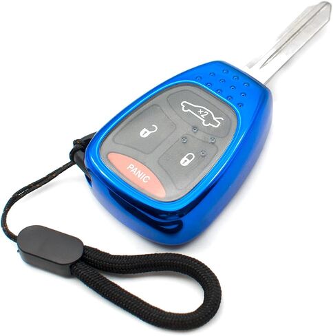MECHCOS Fit for Chrysler 200 300 PT Cruiser Dodge Charger Magnum Durango Jeep Grand Cherokee Commander Liberty TPU Key Fob Cover Case Remote Holder Skin Protector Keyless Entry Sleeve Accessories in Saudi Arabia