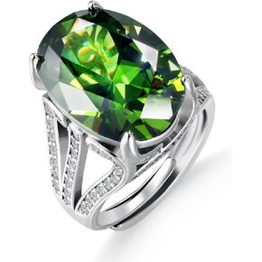 Waimore Elegant Hypoallergenic Rings for Women White Gold Plated Cubic Zirconia Jewelry with Round/Square/Princess Cut Birthstone Perfect for Wedding Anniversary Party and Gift