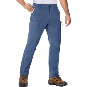 TACVASEN Men's Hiking Pants Lightweight Quick Dry Work Pants with 6 Pockets Tactical Waterproof Ripstop Outdoor Pants