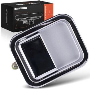 A-Premium Front Right Passenger Side Exterior Door Handle Compatible with Jeep Wrangler 1987-1995, CJ5 1981-1983, CJ7 1981-1986, Scrambler 1981-1985, Chrome, Replace# J5758172, 55176382AB