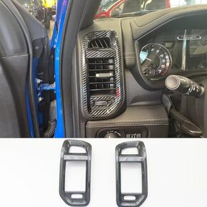 ZiWen Interior Trims Air Vent Outlet Center Console Dashboard Cover Accessories for Dodge RAM 1500 2500 3500 2019 2020 2021 2022 2023 (Side Air Vent)