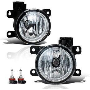 Fog Lights Compatible with 2016 2017 2018 2019 2020 2021 Civic 2013-2015 Honda Accord 2015-2020 Fit 2019-2021 HR-V fog light kit Passenger And Driver Side Clear Lens Halogen W/H8 12V Bulbs