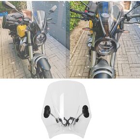Motorcycle Windscreen Windshield Universal Competible With Eliminator 500 2024 REBEL CMX 300 500 1100 CMX1100 CMX500 CMX300 2017 2018 2019 2020 2021 (Smoke)