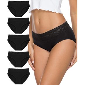 Women's Cotton Bikini Brief Underwear (Available in Plus Size), Multipacks
