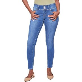 YMI Women's Sustainable Wannabettabutt Skinny Jeans