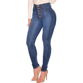 BISUAL Womens High Waisted Butt Lifting Jeans Distressed Stretch Skinny Sexy Colombian Jeans for Women