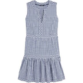 vineyard vines Women's Harbor Seersucker Tiered Dress