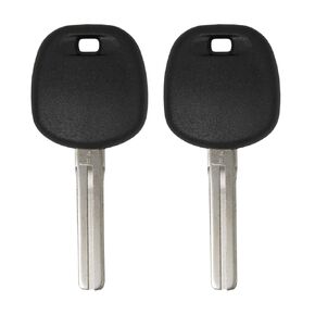 Keyless2Go Replacement for New Uncut Transponder Ignition Car Key TOY50 (2 Pack)