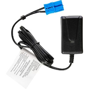 VAIX 12 Volt Battery Charger for Kid Trax Dodge Ram 3500 Mini Coupe Rideamales Scout Pony Josie Unicorn Disney Mickey Minnie Mouse Coupe, 12V Charger Compatible with Child Ride On Car Small Blue Plug