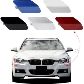 Car Front Bumper Replacement Headlight Washer Cover Fit for BMW 3 F30 320 328 330 330 340 M Sport 2013 2014 2015 2016 2017 2018 51118056614 (Black, Right Passenger Side)