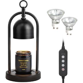 Candle Warmer Lamp with Timer, Electric Dimmable Candle Light Warmer, Wax Melt Warmer for Jar Candles, House Warming for Women, Teenage Girls