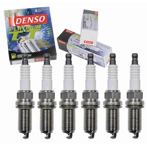 6 pc DENSO Platinum TT Spark Plugs compatible with Nissan Frontier 4.0L V6 2005-2016