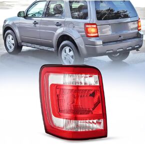 Nilight Taillight Assembly Compatible with 2008 2009 2010 2011 2012 Ford Escape Tail Lights Rear Lamp Replacement OE Style Driver Side w/Bulbs