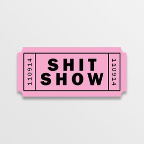 Tickets to The Show Funny Decal Stickers - for Cars, Trucks, Windows, Bumpers, Laptops, Cups, Water Bottles or Any Clean Smoothe Surface - 3 Pack! - 3, 5 x 2.25 Inch Decals (Pink)